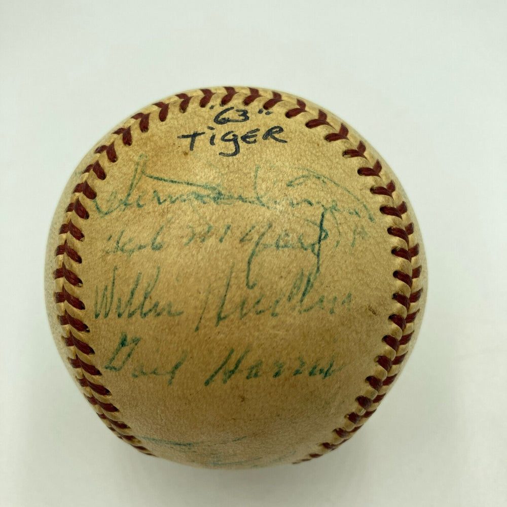 1963 Detroit Tigers Team Signed Official American League Baseball