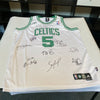 2007-08 Boston Celtics NBA Champs Team Signed Jersey UDA Upper Deck COA #7/50