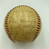 1935 Detroit Tigers World Series Champs Team Signed Baseball JSA COA