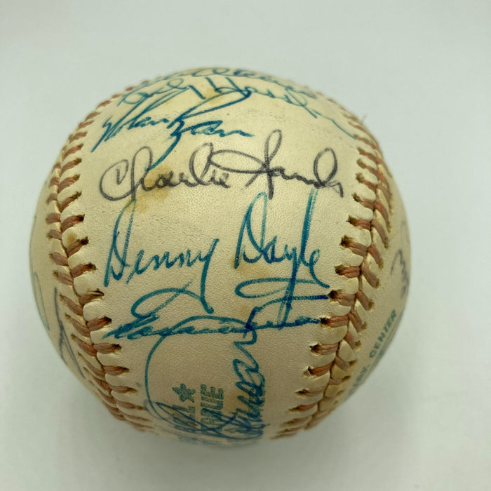 Nolan Ryan 1974 California Angels Team Signed American League Baseball JSA COA