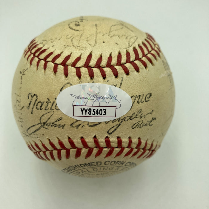 1934 St. Louis Cardinals World Series Champs Team Signed Baseball With JSA COA
