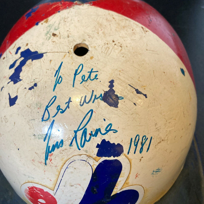 1981 Tim Raines Signed Vintage Game Used Montreal Expos Helmet MEARS & JSA COA
