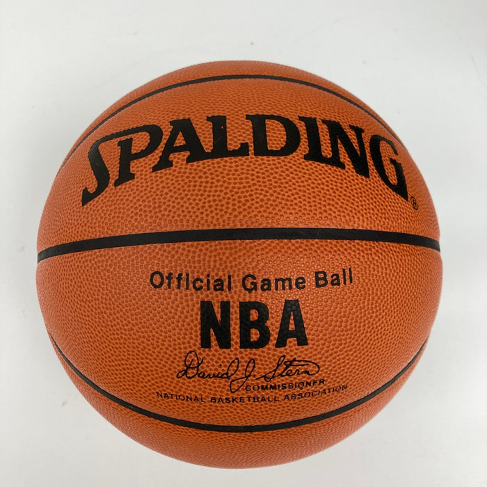Wilt Chamberlain "#13" Signed Spalding NBA Game Basketball PSA DNA Graded 9 MINT