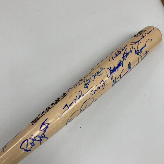 Derek Jeter 2021 Hall Of Fame Induction Signed Baseball Bat 32 Sigs Beckett COA