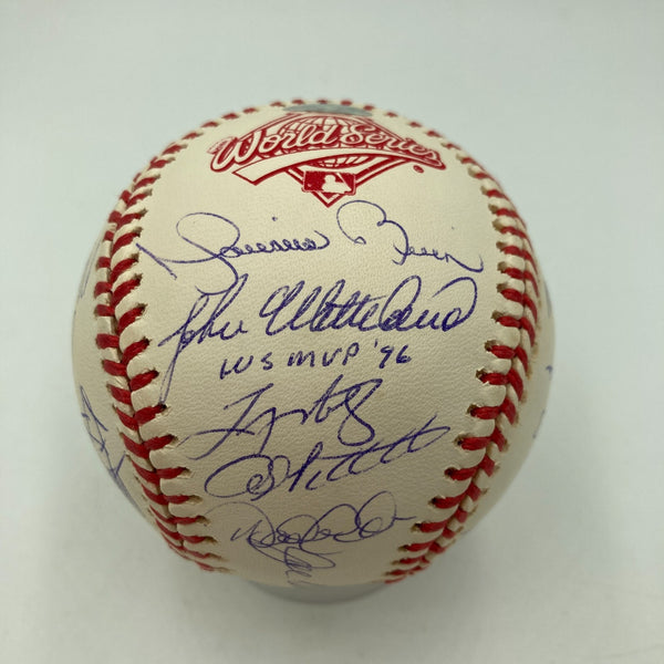 1996 Yankees Team Signed World Series Baseball Derek Jeter Mariano Rivera JSA