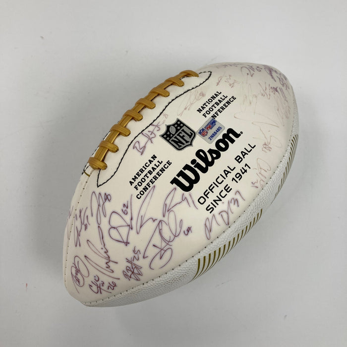 2015 Carolina Panthers NFC Champs Team Signed Super Bowl 50 Football PSA DNA COA