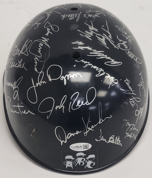 1991 Boston Red Sox Team Signed Game Helmet Roger Clemens Wade Boggs JSA COA