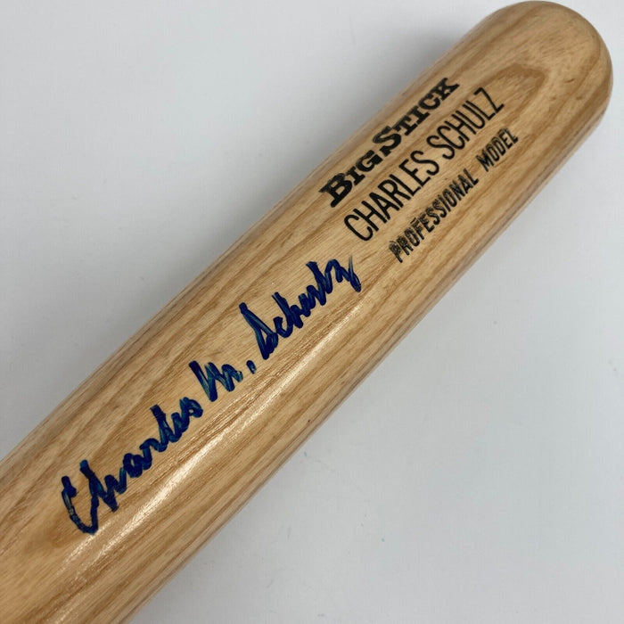 Charles M. Schulz Peanuts Signed Game Model Baseball Bat With JSA COA RARE