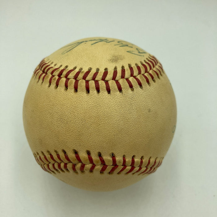 Don Mattingly 1980 Pre Rookie Minor League Multi Signed Baseball JSA COA