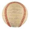 1961 New York Yankees W.S. Champs Team Signed Baseball Mickey Mantle Maris BAS