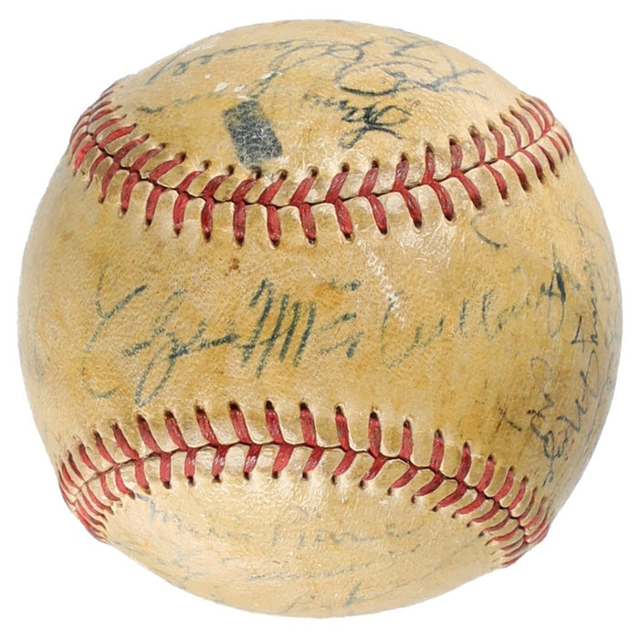 Earliest Known Willie Mays Pre Rookie 1949 New York Giants Signed Baseball JSA