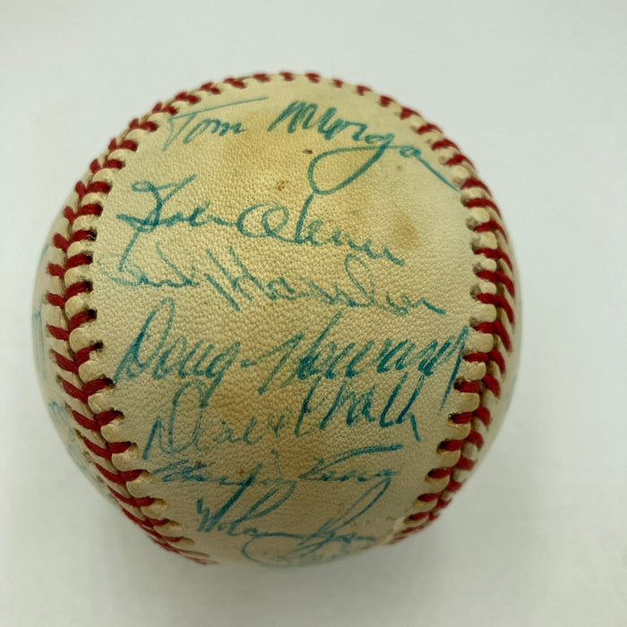 Nolan Ryan 1974 California Angels Team Signed American League Baseball Beckett