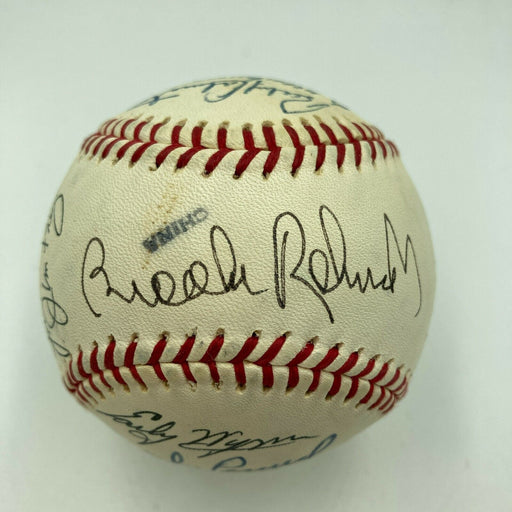 Brooks Robinson HOF Signed Cracker Jack Old Timers Game Baseball Beckett COA