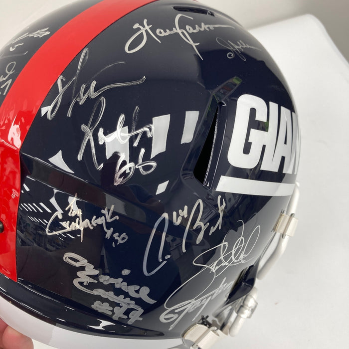 1986 New York Giants Super Bowl Champs Team Signed Full Size Helmet 26 Sigs JSA