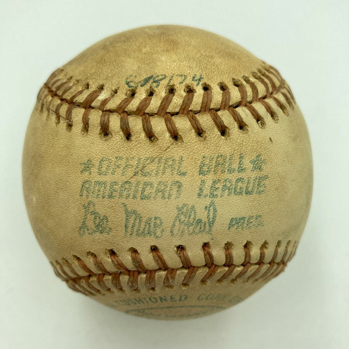 Milwaukee Brewers Game Used Actual Hit Foul Ball Baseball 5-4-1976 Charlie Moore