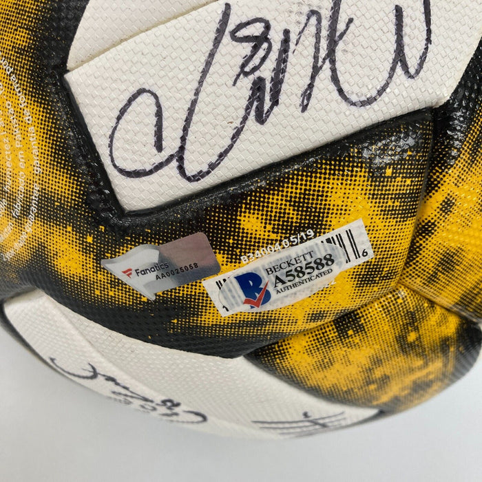 2019 Houston Dynamo Team Signed Soccer Ball Beckett & Fanatics COA