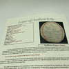 Casey Stengel Single Signed 1950's Baseball "Make Many Triple Plays" JSA COA