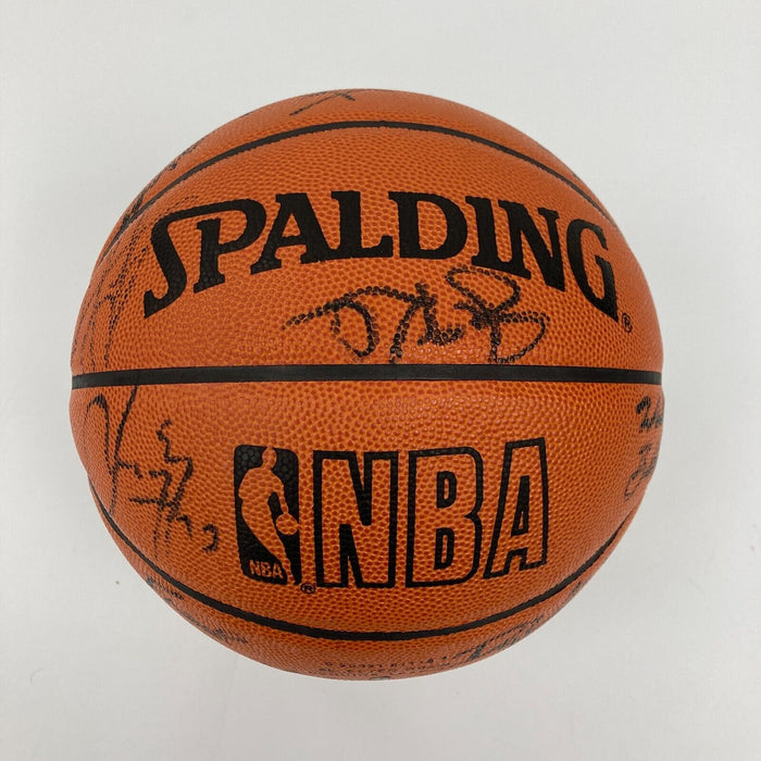 1997-98 Chicago Bulls NBA Champs Team Signed Game Basketball The Last Dance JSA