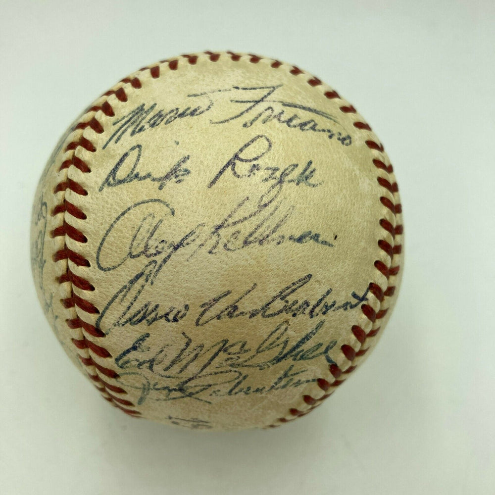 1950 Philadelphia A's Athletics Team Signed American League Baseball JSA COA