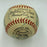 1958 Milwaukee Braves NL Champs Team Signed Baseball Hank Aaron Mathews JSA COA