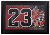 Michael Jordan Signed Jersey Numbers #23 Display Upper Deck UDA COA