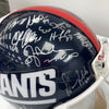 1990 New York Giants Super Bowl Champs Team Signed Full Size Helmet JSA Steiner