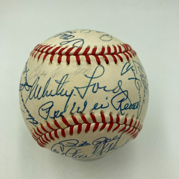 Mickey Mantle Sandy Koufax Willie Mays Hall Of Fame Signed Baseball 30 Sigs JSA