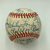 Mickey Mantle Sandy Koufax Willie Mays Hall Of Fame Signed Baseball 30 Sigs JSA