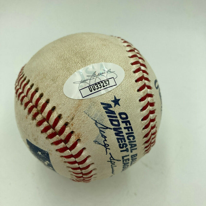 Adam Wainwright Pre Rookie Signed Minor League Game Used Baseball JSA COA