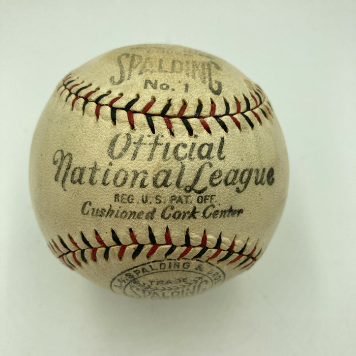 Hack Wilson Single Signed 1928 Official National League Baseball JSA COA RARE