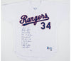 Nolan Ryan Signed Heavily Inscribed Texas Rangers Game Model STAT Jersey Steiner