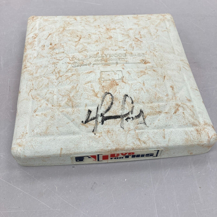 David Ortiz Signed 2007 Boston Red Sox ALCS Game 7 Game Used Base JSA COA & UDA