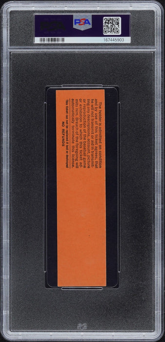 Stan Musial Final Career Game Full Ticket 9-29-1963 Hit #3630 PSA 7 Pop 4!