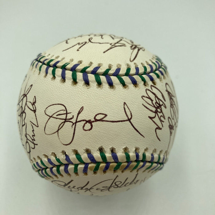 1998 All Star Game Team Signed Baseball Mark Mcgwire Sammy Sosa Barry Bonds PSA