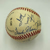 Mickey Mantle Joe Dimaggio Willie Mays Hank Aaron HOF Multi Signed Baseball JSA