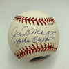 Joe Dimaggio Yankee Clipper Signed American League Baseball PSA Graded MINT 9