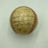 1937 New York Giants NL Champs Team Signed Baseball Mel Ott JSA COA