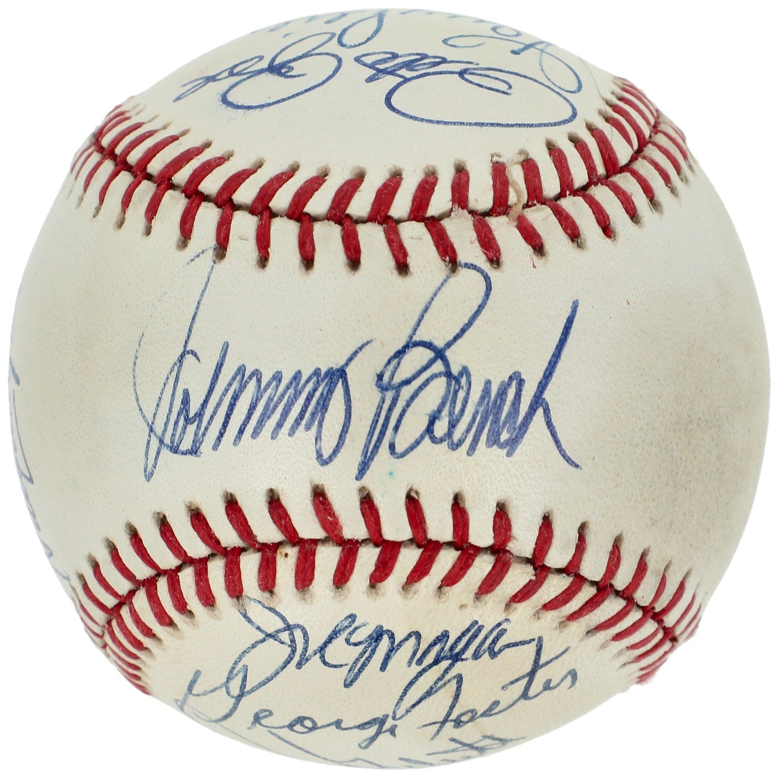 Big Red Machine Rose Morgan Perez Bench Signed Cincinnati Reds Baseball Beckett