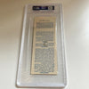 Dan O'brien Signed Autographed 1979 All Star Game Ticket PSA DNA