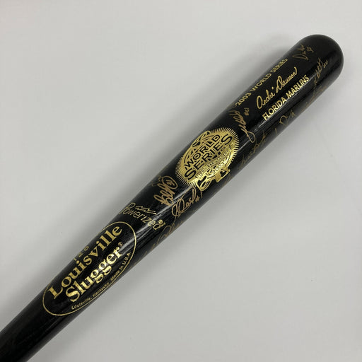2003 Florida Marlins World Series Champs Team Signed W.S. Bat JSA & Fanatics LOA