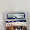 Derek Jeter "MVP" Signed 2000 World Series Game 5 Clinching Game Ticket PSA DNA