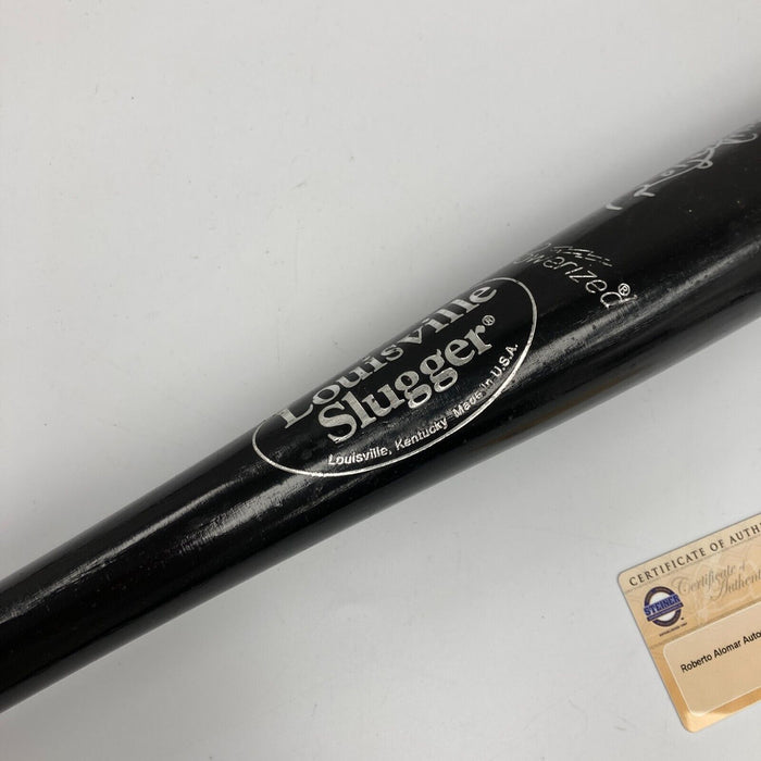 Roberto Alomar Signed 2002 Game Used Baseball Bat Steiner COA