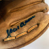 Hank Aaron Twice Signed Vintage 1960's Game Model Baseball Glove JSA COA