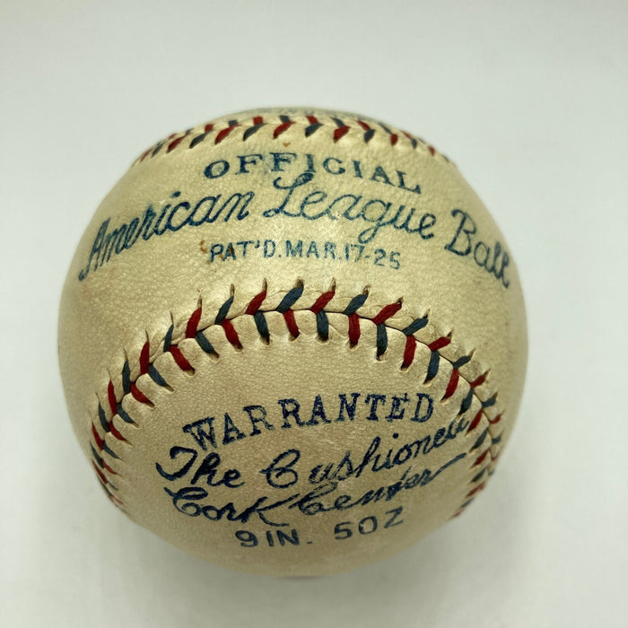 Beautiful Babe Ruth & Lou Gehrig 1925 Signed American League Baseball JSA COA