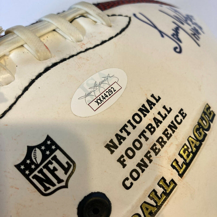 Hall Of Fame Legends Multi Signed Football With 15 Sigs JSA COA