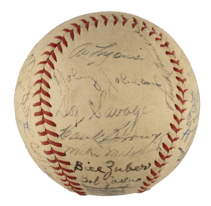 1944 New York Yankees Team Signed Baseball 31 Sigs Joe Mccarthy JSA COA