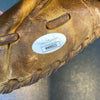 Bob Lemon Signed 1940's Game Model Baseball Glove With JSA COA