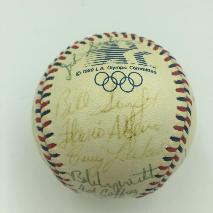 1984 Team USA Olympics Team Signed Baseball With Mark Mcgwire JSA COA