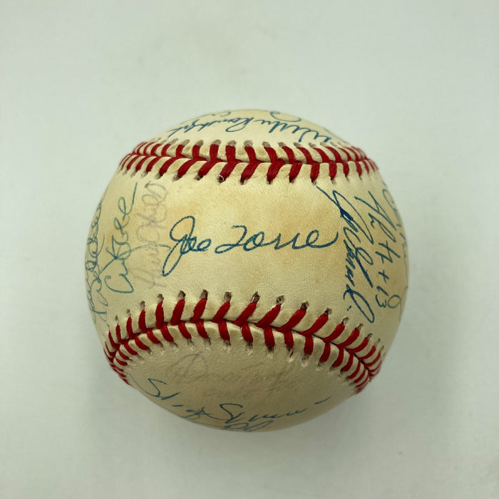 1999 NY Yankees World Series Champs Team Signed Baseball Derek Jeter Steiner COA