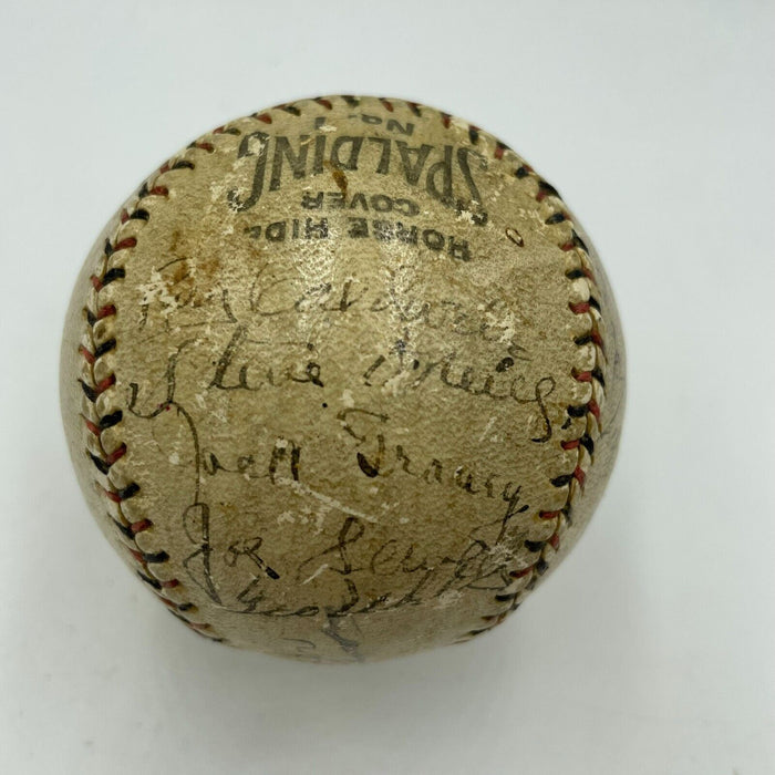 Historic 1921 Cleveland Indians Team Signed Baseball With Tris Speaker PSA DNA